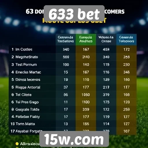 Comparativo das odds oferecidas pela 633 bet