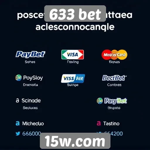 Métodos de pagamento disponíveis no 633 bet